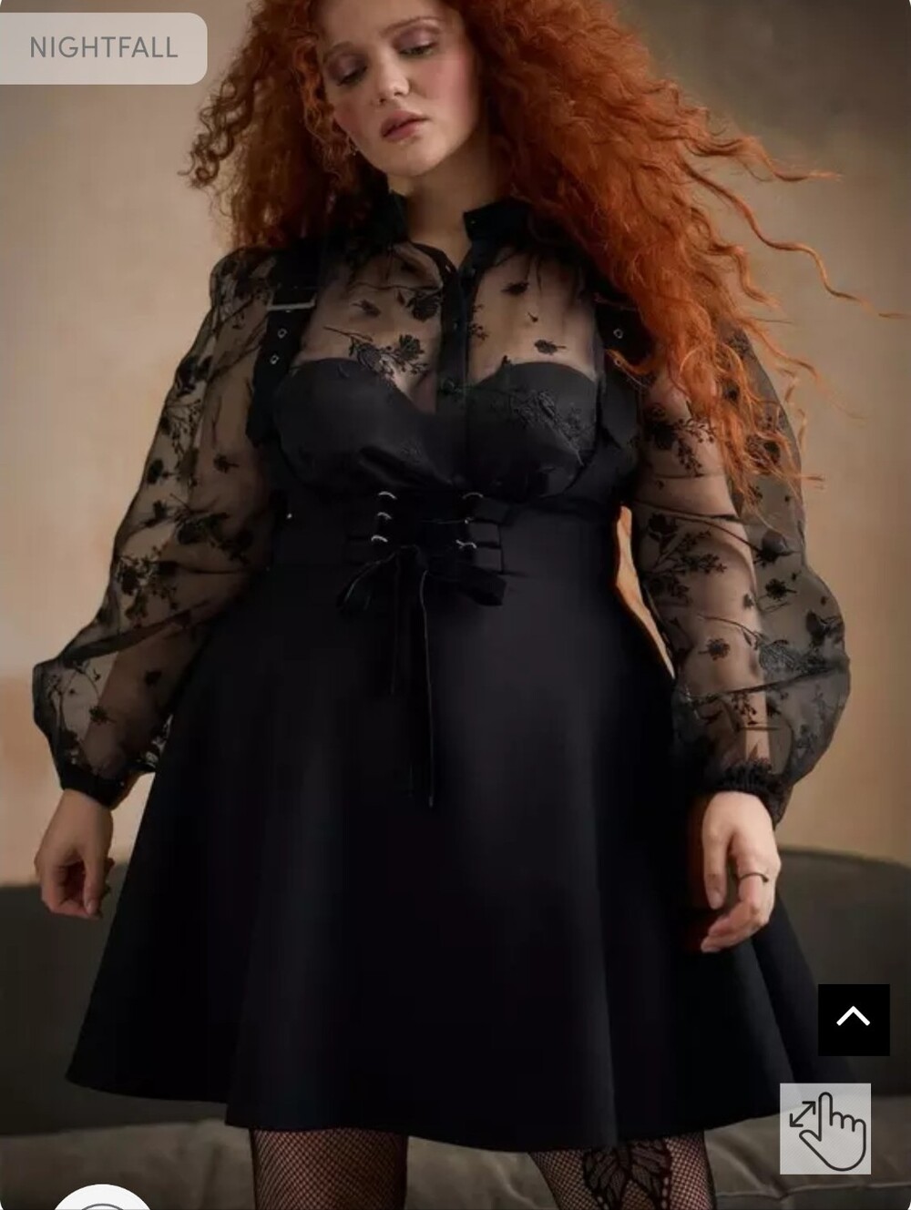 torrid 2 Black Corset Pinafore